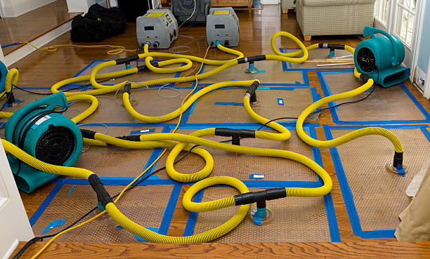 Professional Flood Damage Restoration technician working in Fayetteville, AL